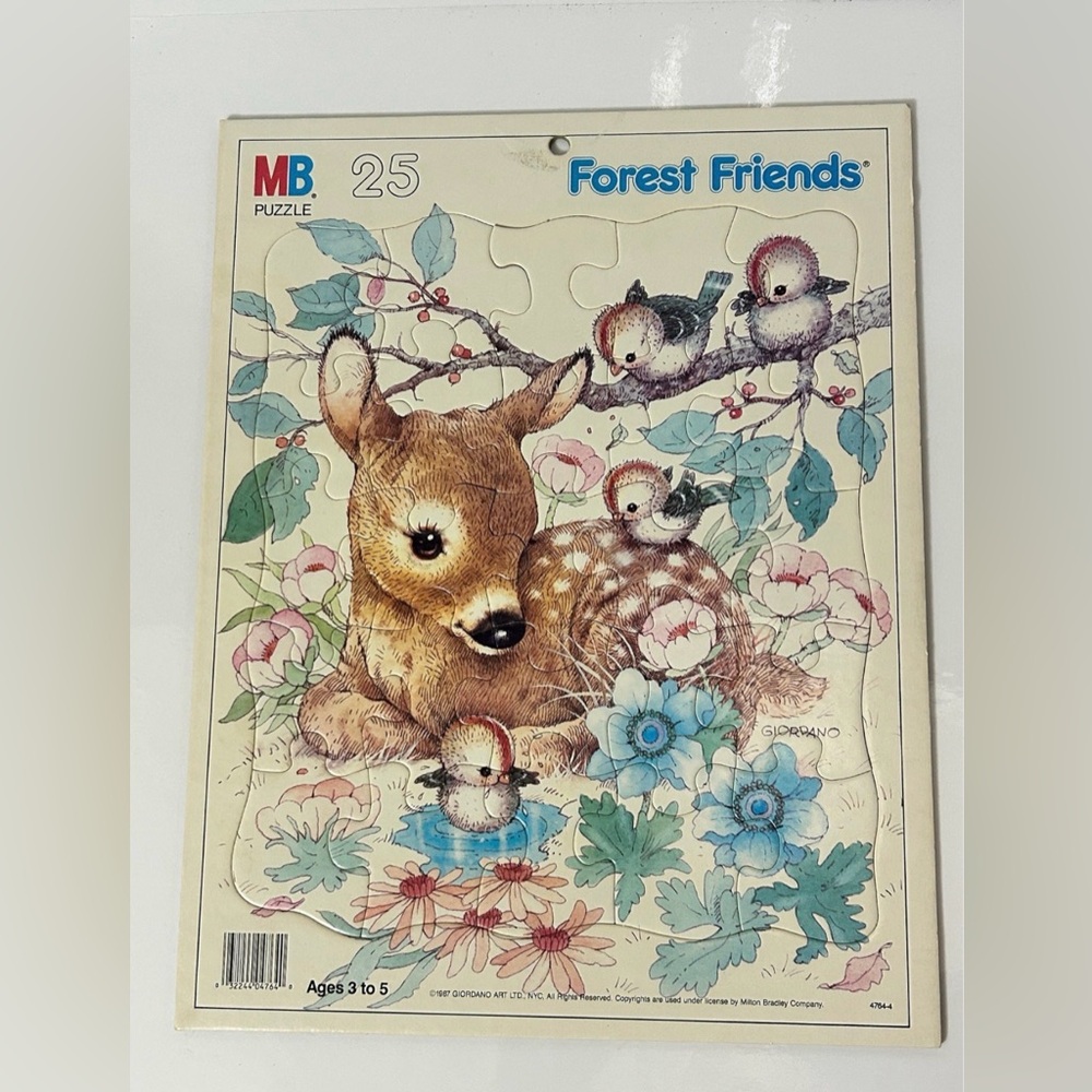 Vintage Forest Friends Kids Puzzle